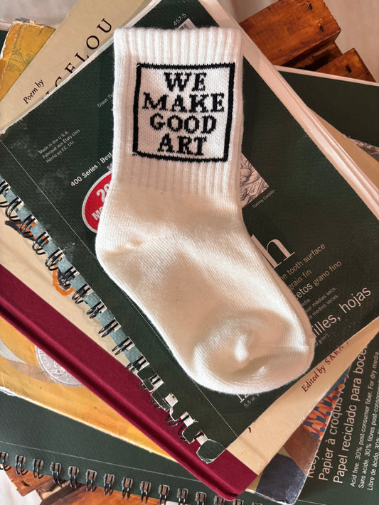 WE MAKE GOOD ART Socks